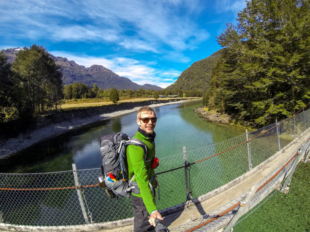 Die ersten Meter auf dem Milford Track