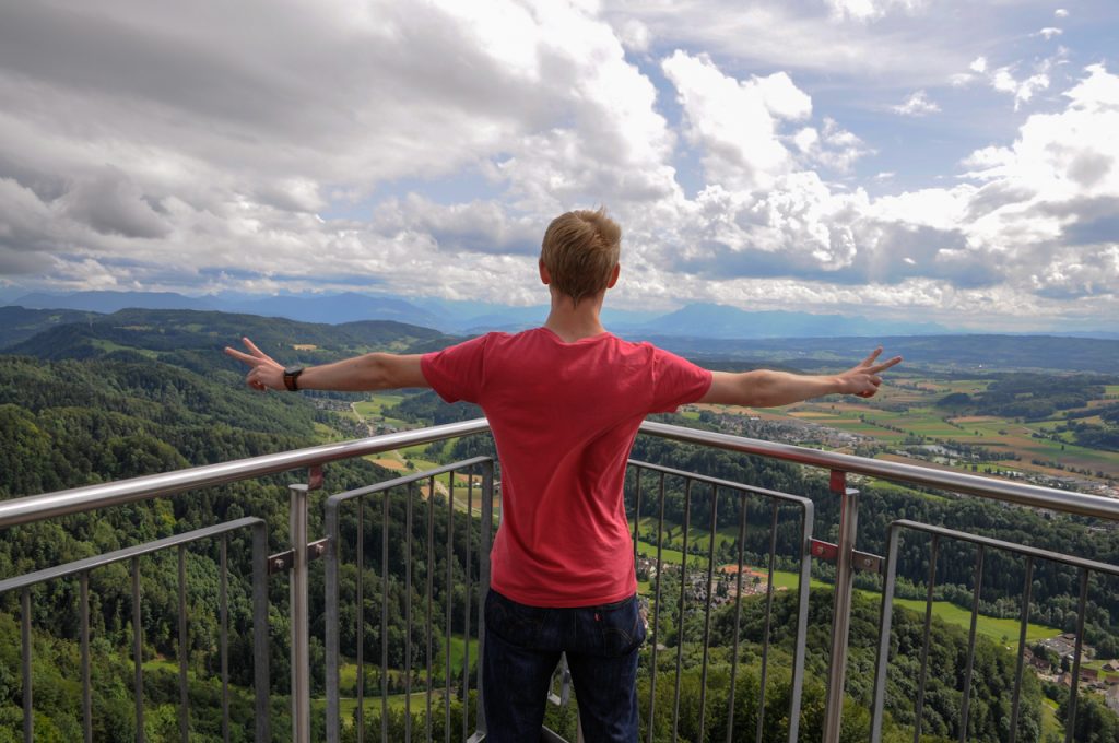 Windiger Ausblick vom Uetliberg