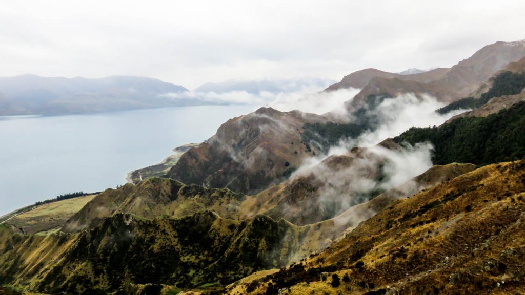 Aussicht über Lake Hawea