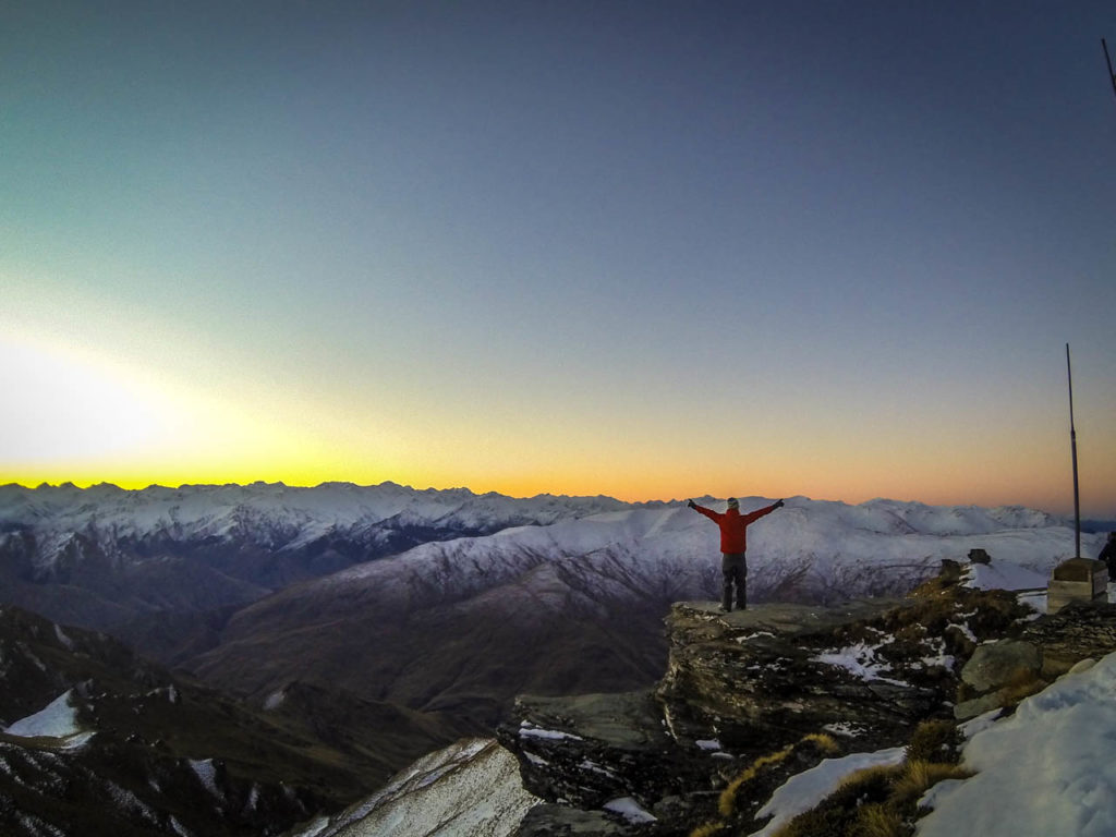 Bester Ausblick auf den Gipfeln von Coronet Peak