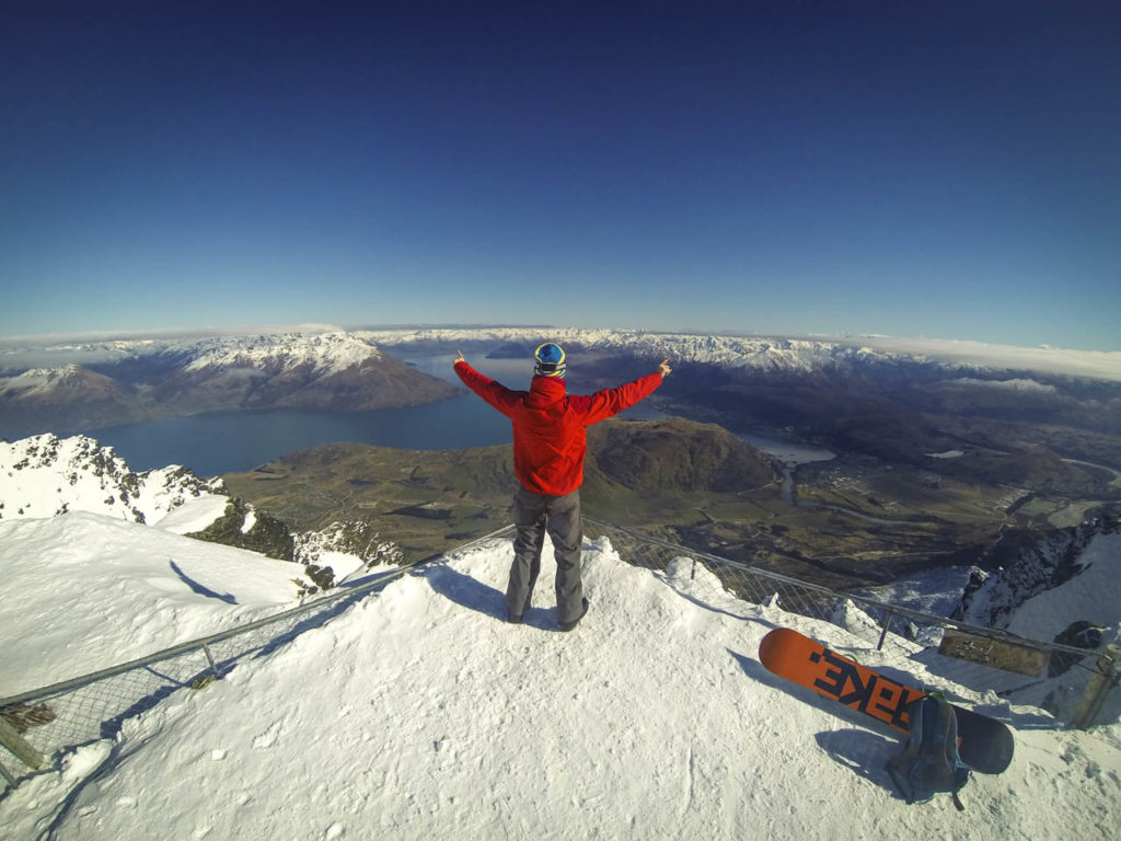 Aussicht von den Remarkables nach Queenstown