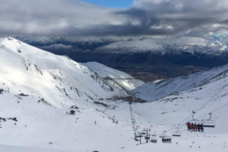 Snowboarden in Neuseeland