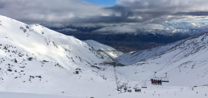 Snowboarden in Neuseeland