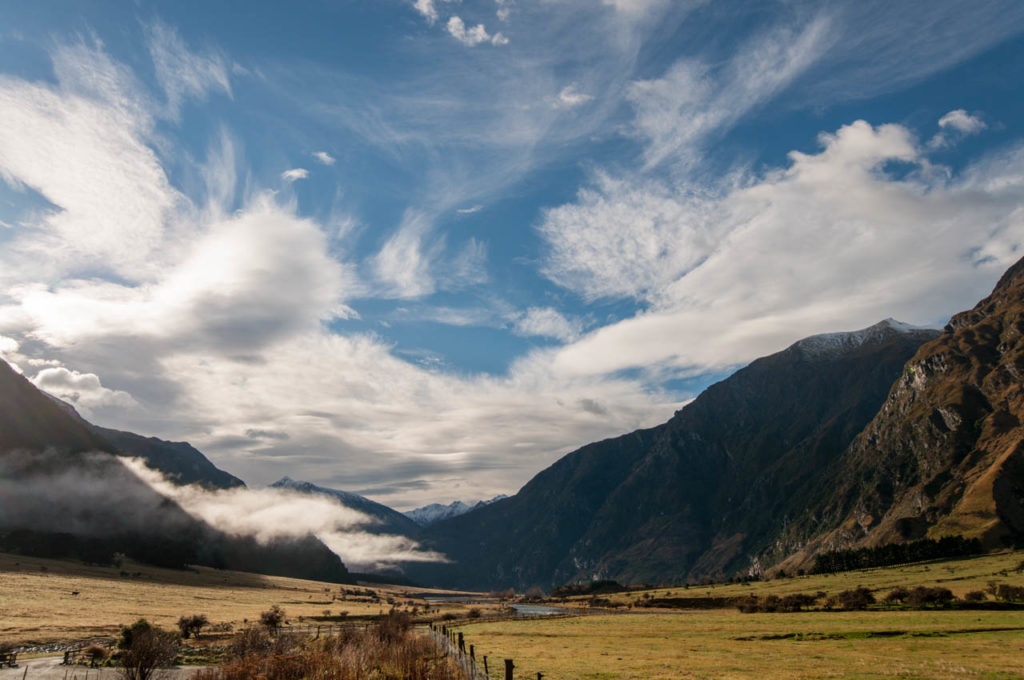 Aussicht ins Matukituki Valley